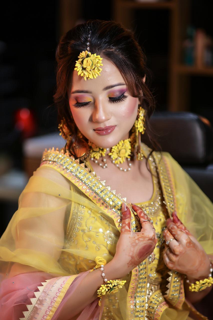 Haldi makeup